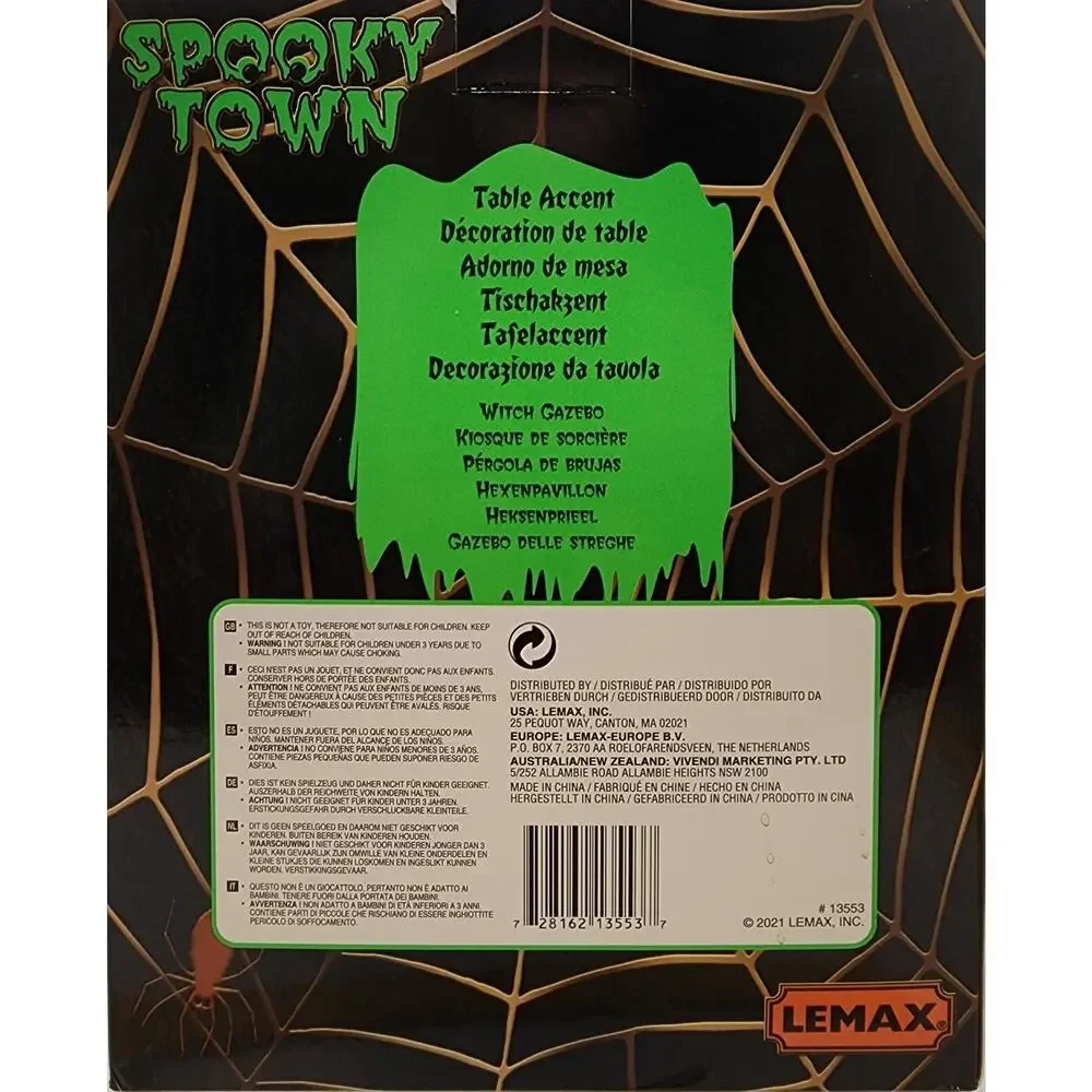 Lemax Spooky Town Witch Gazebo Halloween Village Tabletop Decor NEW 2021 #13553